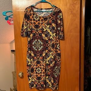 Long fitted LuLaRoe dress